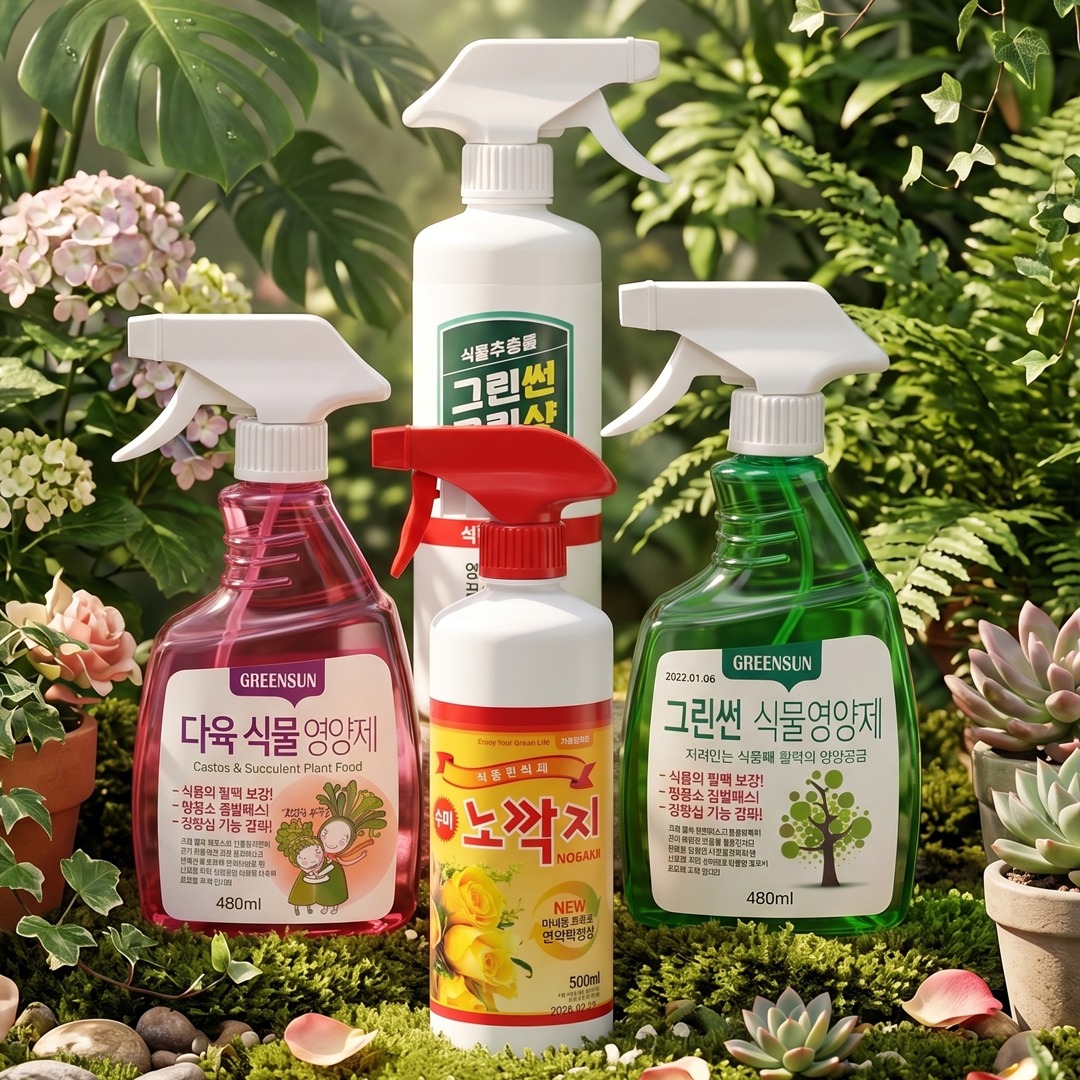 노깍지 그린썬 다육이 식물보호 영양제 스프레이 4종 - 상세 이미지 5