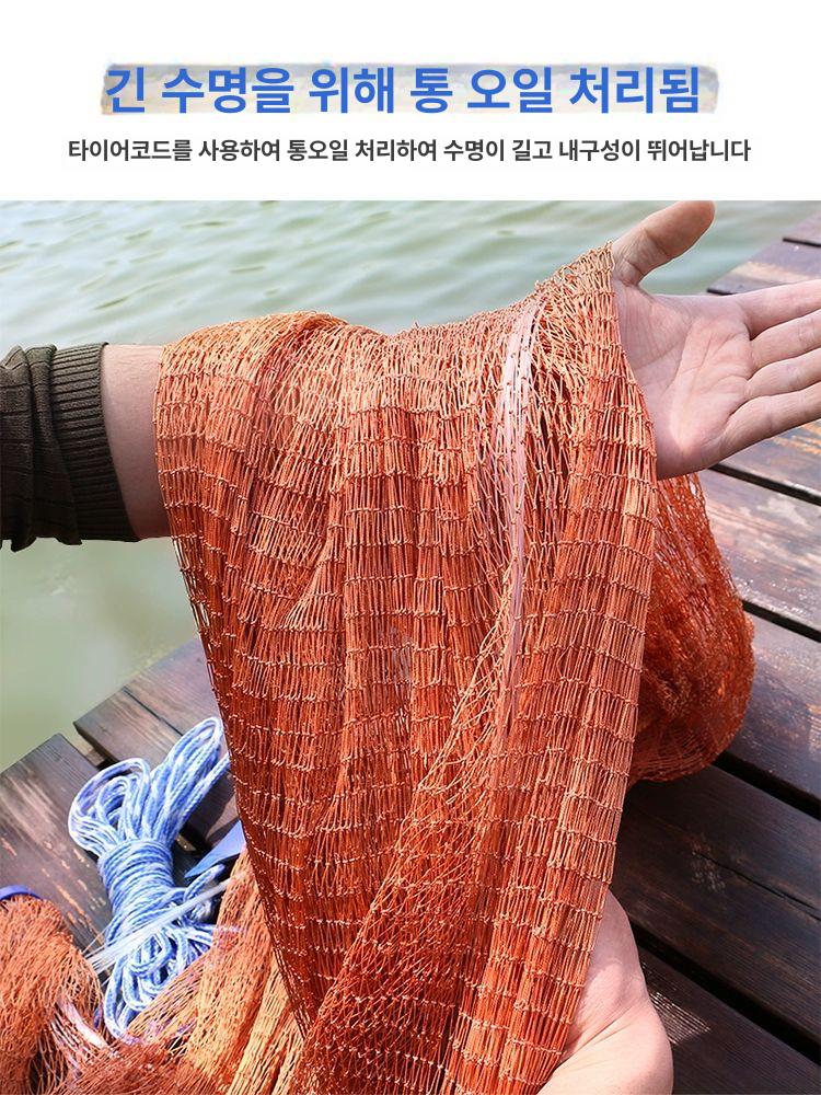 투망 어망 낚시 그물 원형 캐스팅넷 강철추 어구용 1 지 고강도 타이어 강철 1.8m 360 - 상세 이미지 4