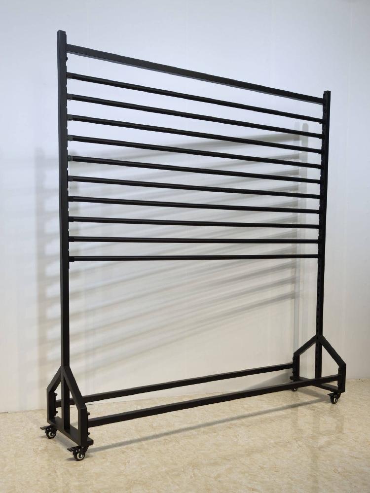 시트지 거치대 필름 스탠드 랩핑지 정리대 랙 원단 행잉로드 1개 140 x 40 x 156cm - 상세 이미지 5