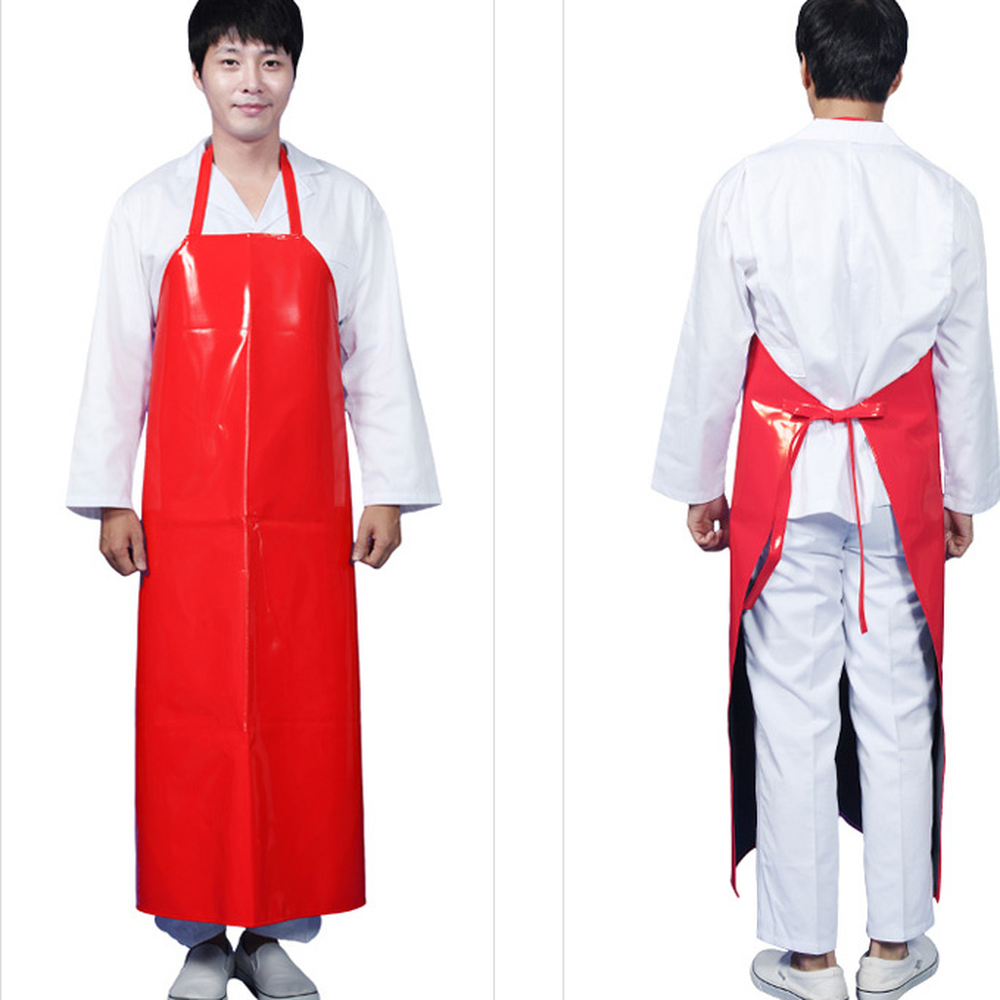 넉넉한L사이즈작업용 빨강주방생활앞치마 단체주문제작요리활동방수앞치마 - 상세 이미지 2