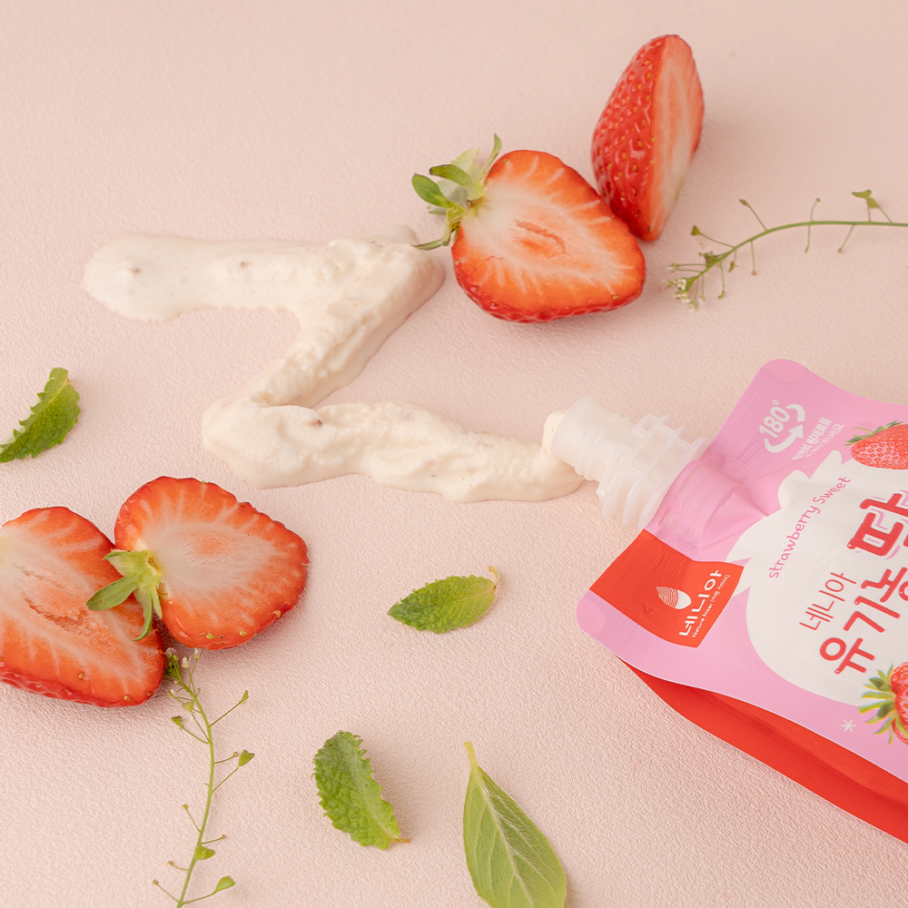 유기농 딸기 쉐이크 샤베트 아이스크림 80g, 20개 이미지 6