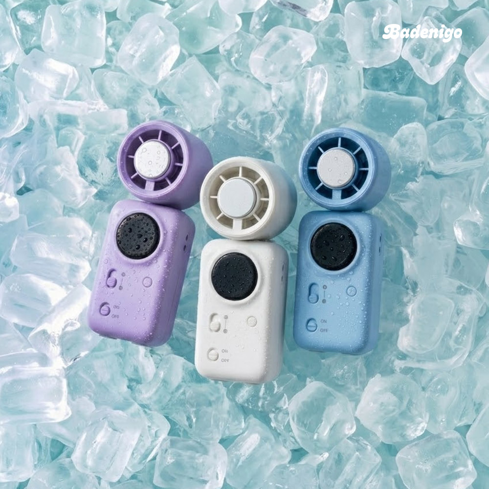 [바네니고] 150도 각도조절 핸즈프리 미니 휴대용 냉각손선풍기 에어허그쿨 4000mAh - 상세 이미지 5
