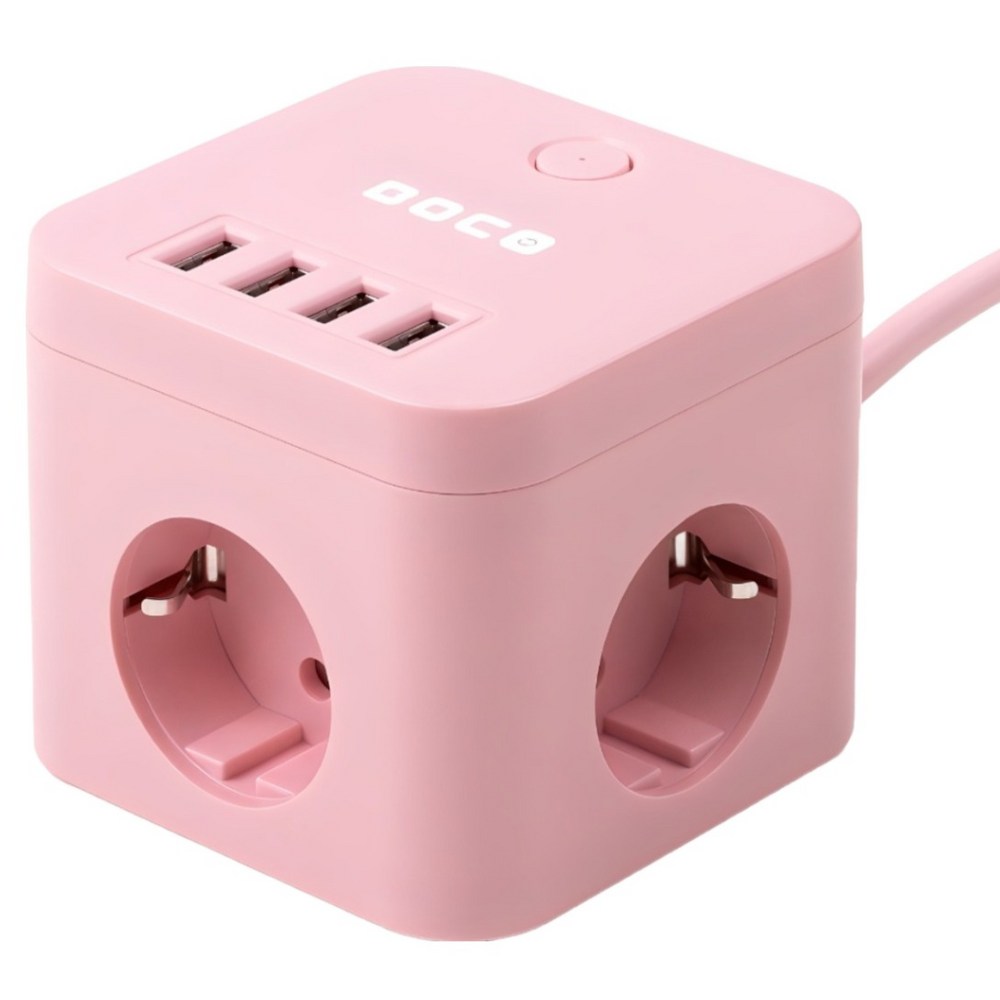 멀티탭 감성 인테리어 깔끔한 오브제 가전 USB 큐브 3구 - 상세 이미지 3