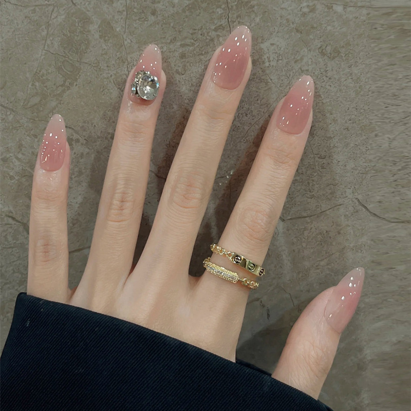 물광 글로시 네일 아트 팁 재료 스티커 젤네일스티커 손 손톱 꾸미기 손꾸 붙이는 웨딩 네일 이미지 6