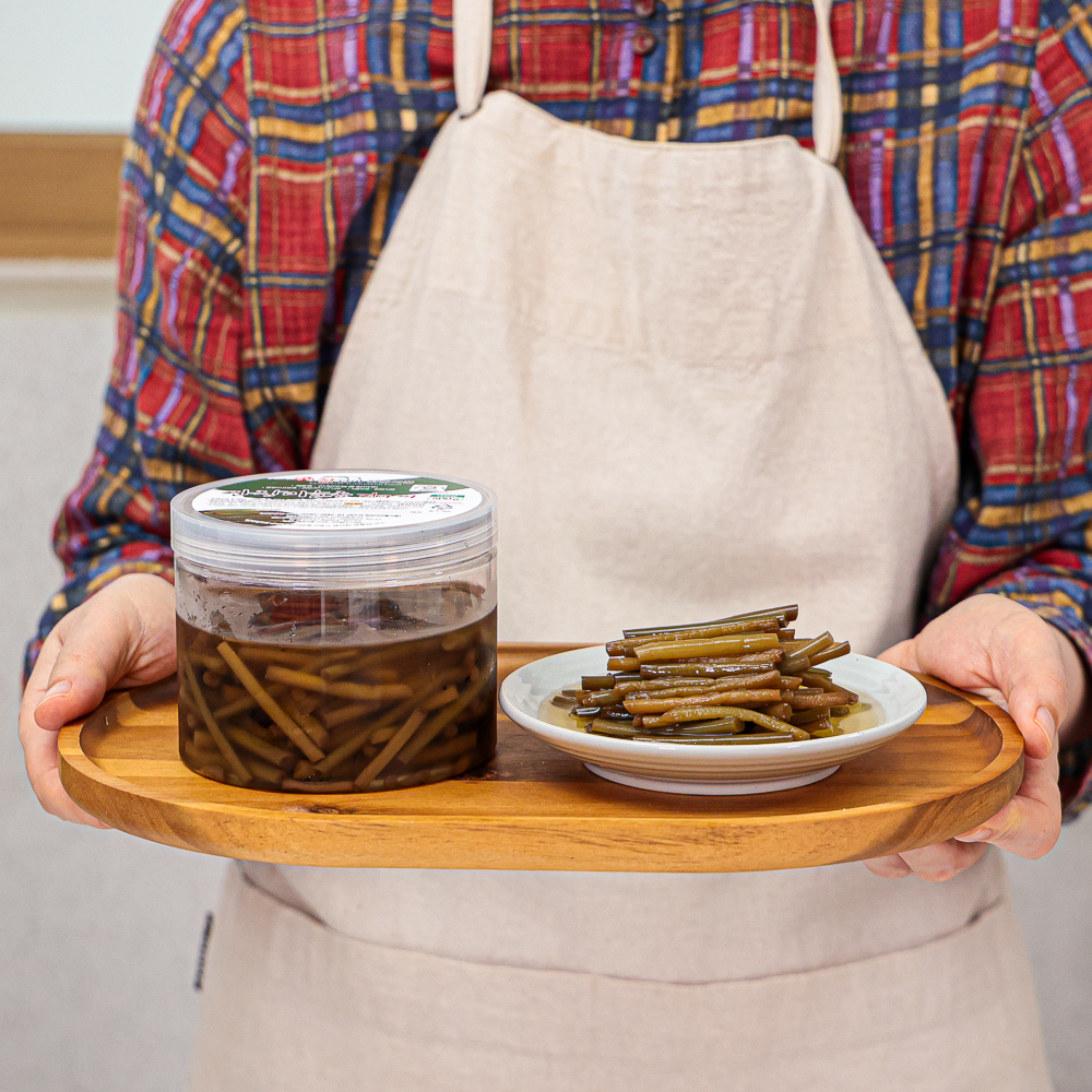 간장마늘쫑장아찌 국산 마늘쫑 절임 순창 장담아 500g, 1개 이미지 8