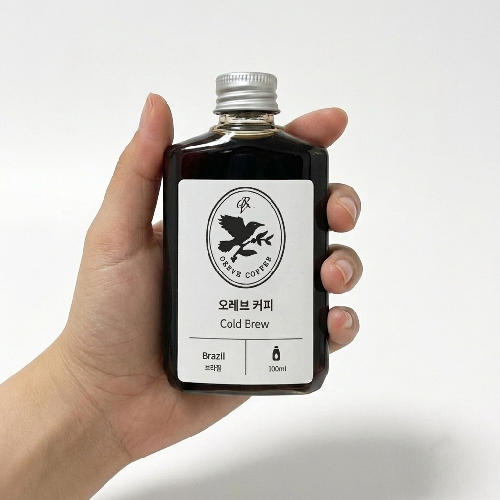 오레브 더치커피 고소한 브라질 원두 콜드브루 원액 100ml 팔각병 답례품 - 상세 이미지 3