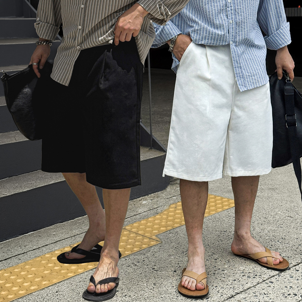 남자버뮤다팬츠 치노팬츠 빽바지 6부반바지 - 상품 이미지