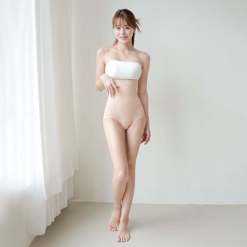 (1+1) 코지랩 하이웨스트 뱃살 보정 팬티 군살 옆구리살 복부 개미허리 빅사이즈 산전 산후 티안나는 거들 속옷 이미지 6