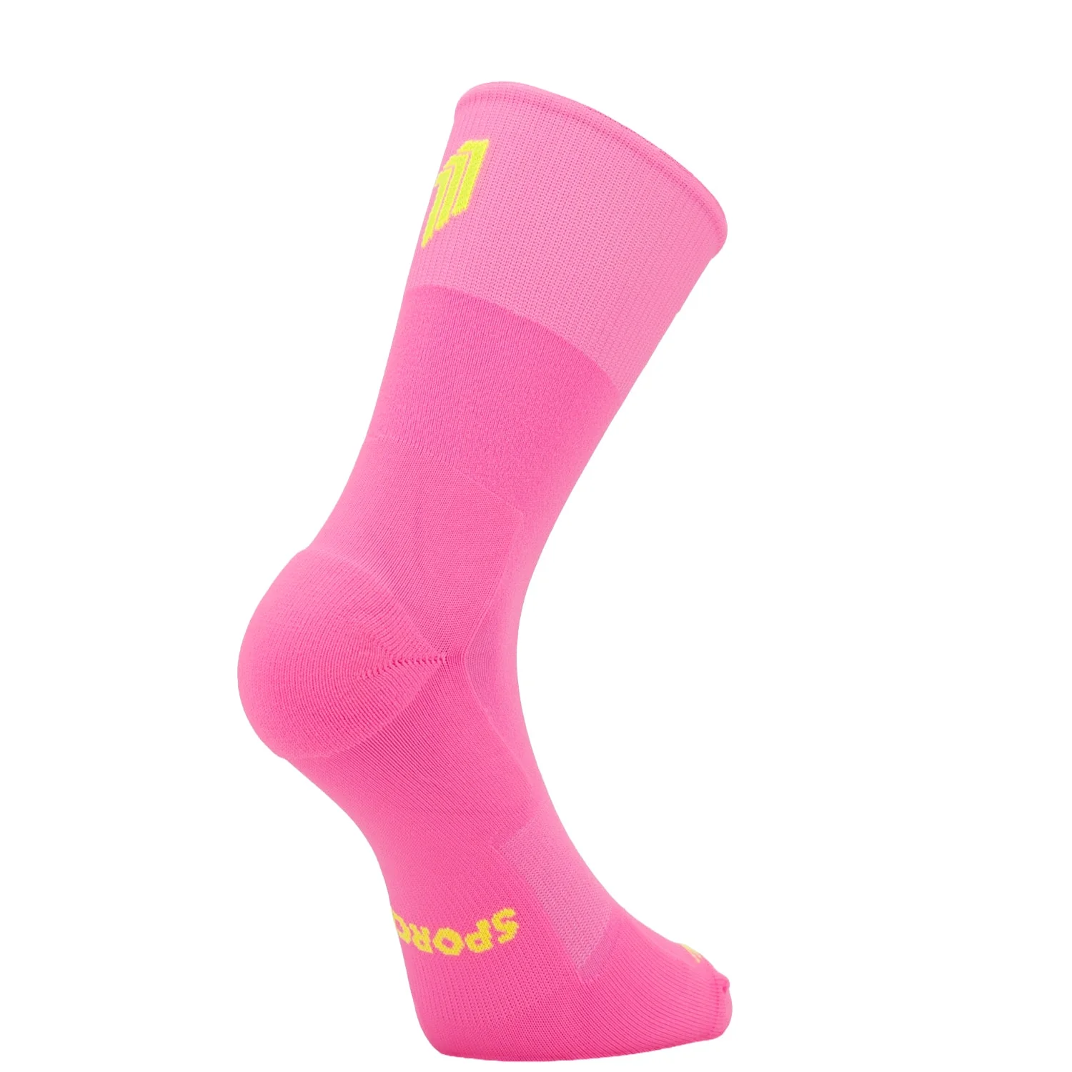 스포크스 러닝양말 압박 마라톤 삭스 미드컷 SPORCKS 핑크, S (235-255mm) - 상품 이미지