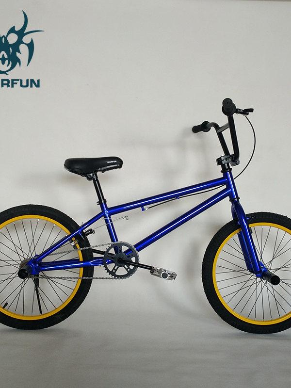 BMX 미니 성인 익스트림 스트리트 묘기용 화이트 블루 - 상세 이미지 4