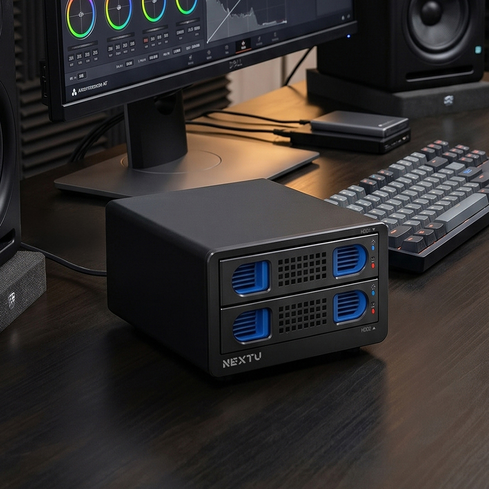 하디온 S3 DAS USB 3.0 5Gbps HDD SSD 2베이 데이터 스토리지 - 상품 이미지