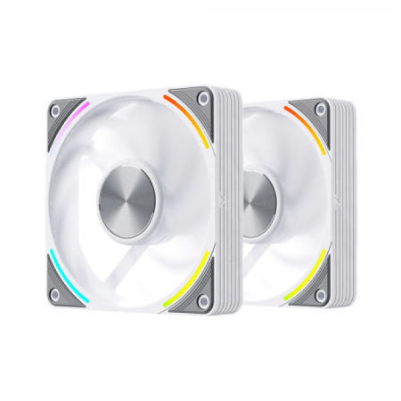 세고텝 Segotep EX120 ARGB PWM FULL LCP 시스템 쿨러 (2팩 화이트)