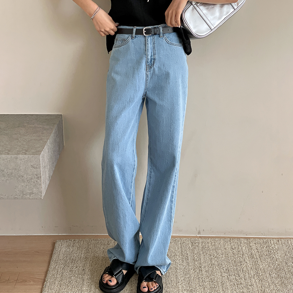 쿨데님 하이웨스트청바지 아이스청바지 연청 중청 진청 여름데님팬츠 이미지 6