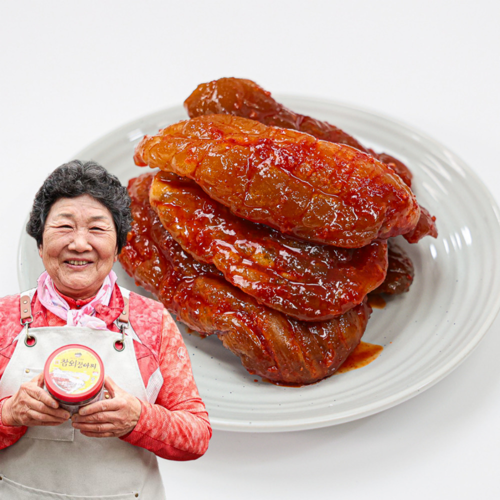 고추장 참외장아찌 국산 반찬 순창 진영희할머니 500g, 1개 - 상품 이미지