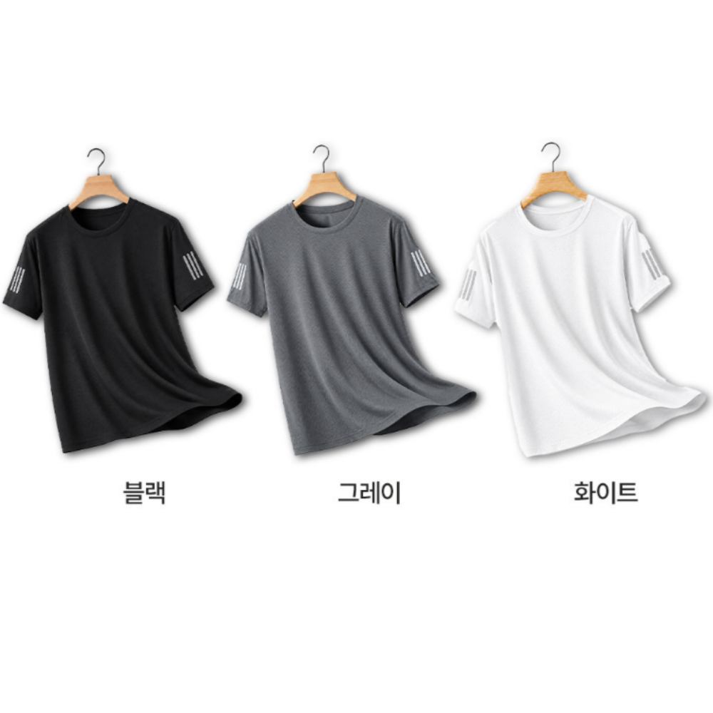 남자 여름 쿨링 반팔티 남성 노가다 작업용 등산 기능성 쿨 티셔츠 쿨링 냉감 시원한 반팔 - 상세 이미지 3