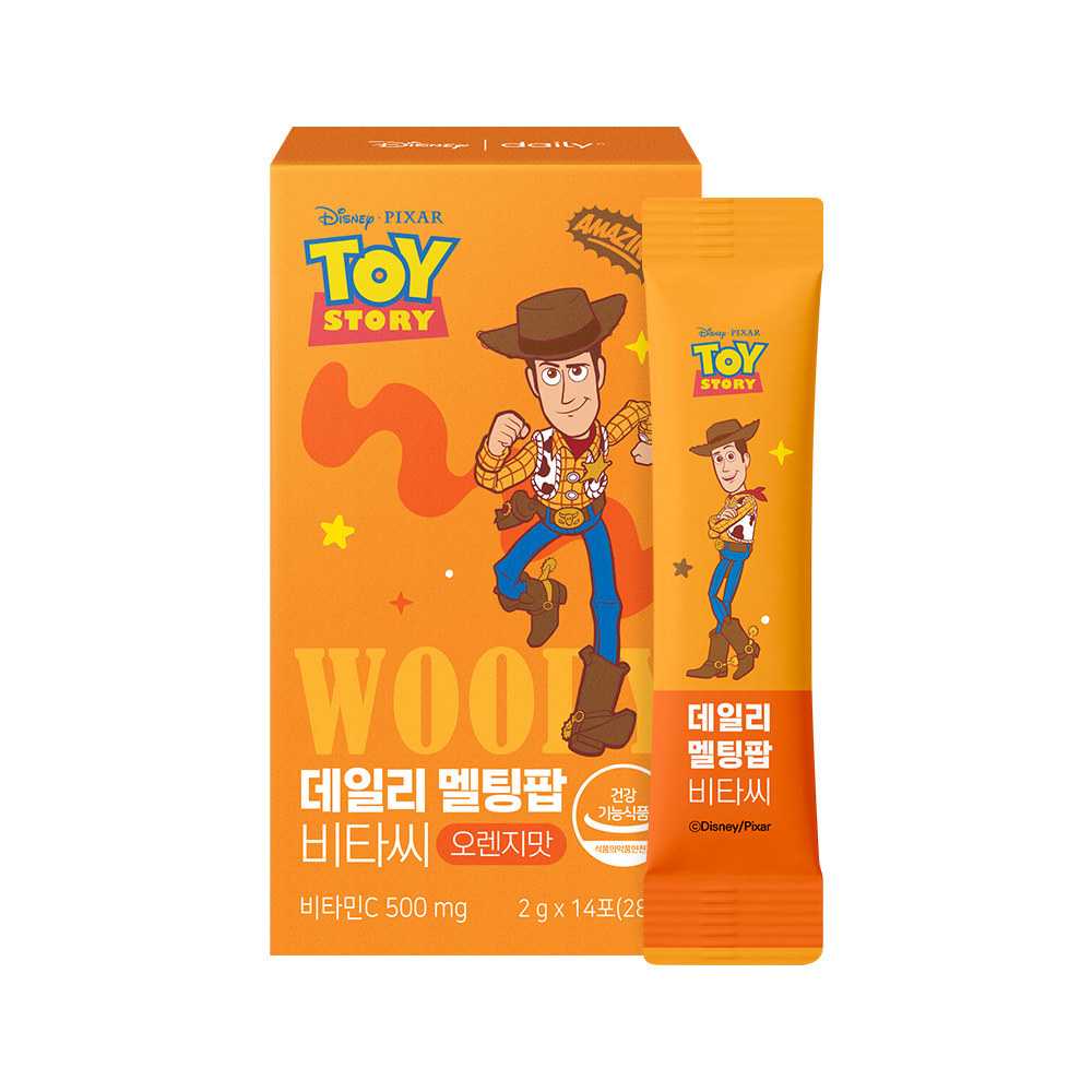 [띠부씰 포함] 디즈니 토이스토리 데일리 멜팅팝 3종 혼합 / 비타씨 유산균 콜라겐 14포, 3개 - 상세 이미지 2