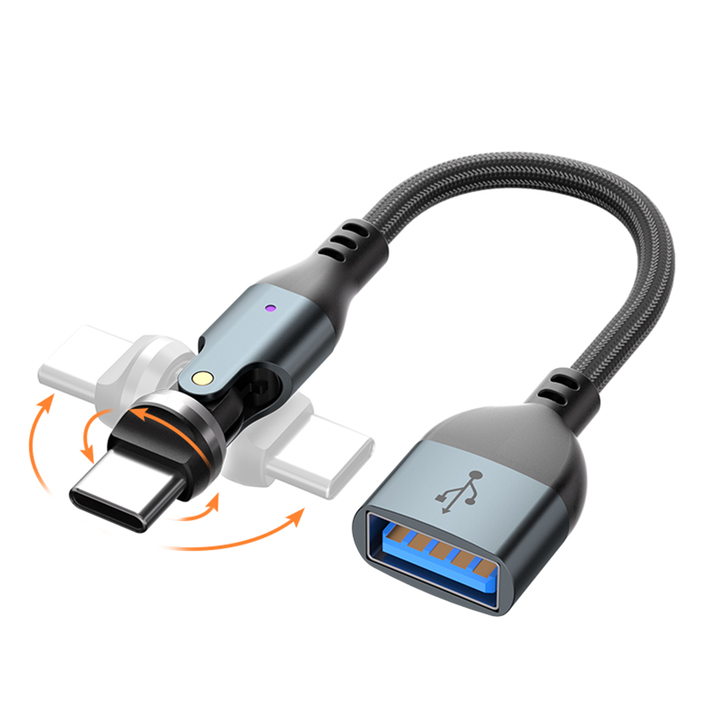 540도 회전 USB A to C타입 꺾임 변환 OTG 젠더 케이블 - 상세 이미지 2