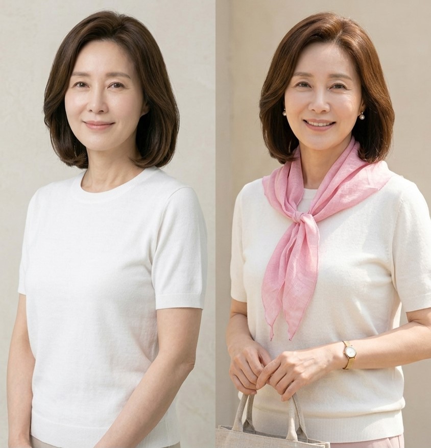 명품 여름용 여자 미니 쁘띠 방도 넥스카프 할머니 스카프 종류 - 상세 이미지 4