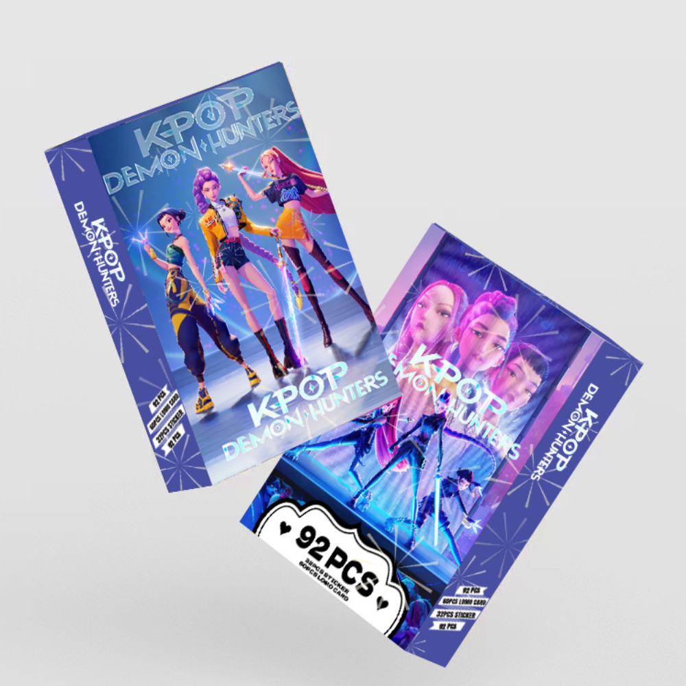 애니메이션 홀로그램 포토카드 굿즈 스티커 세트 케이팝 데몬 헌터스 블루, 92장 - 상세 이미지 3