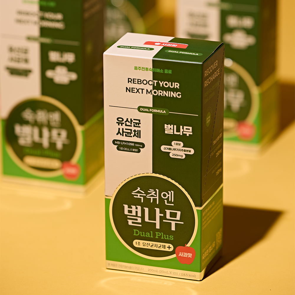 숙취엔벌나무 숙취해소제 듀얼플러스 숙취해소 음료 사과맛 20ml, 30개 이미지 6
