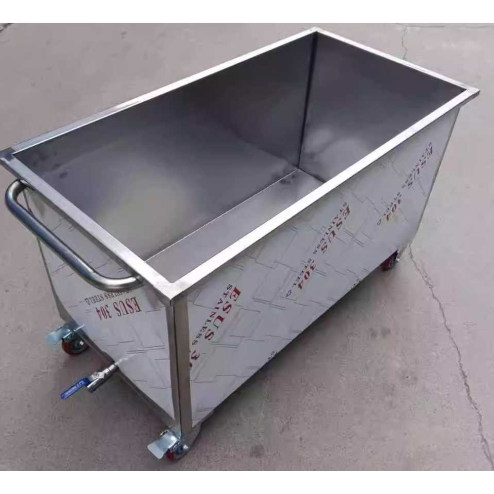 스테인레스 수조 스텐 저수조 이동식 사각 물탱크 버킷 50x30x40 - 상품 이미지