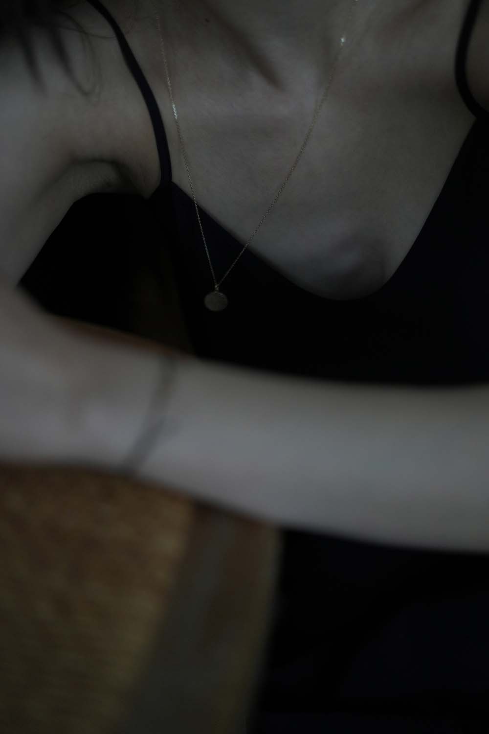 부적 14K 롱 체인 목걸이, 소원 코인 펜던트 행운 패션 여자 긴기장 금목걸이 이미지 7