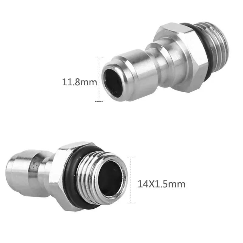 고압 세척기 퀵 커넥트 어댑터 키트 물총 폼 변환 One male connector - 상세 이미지 4