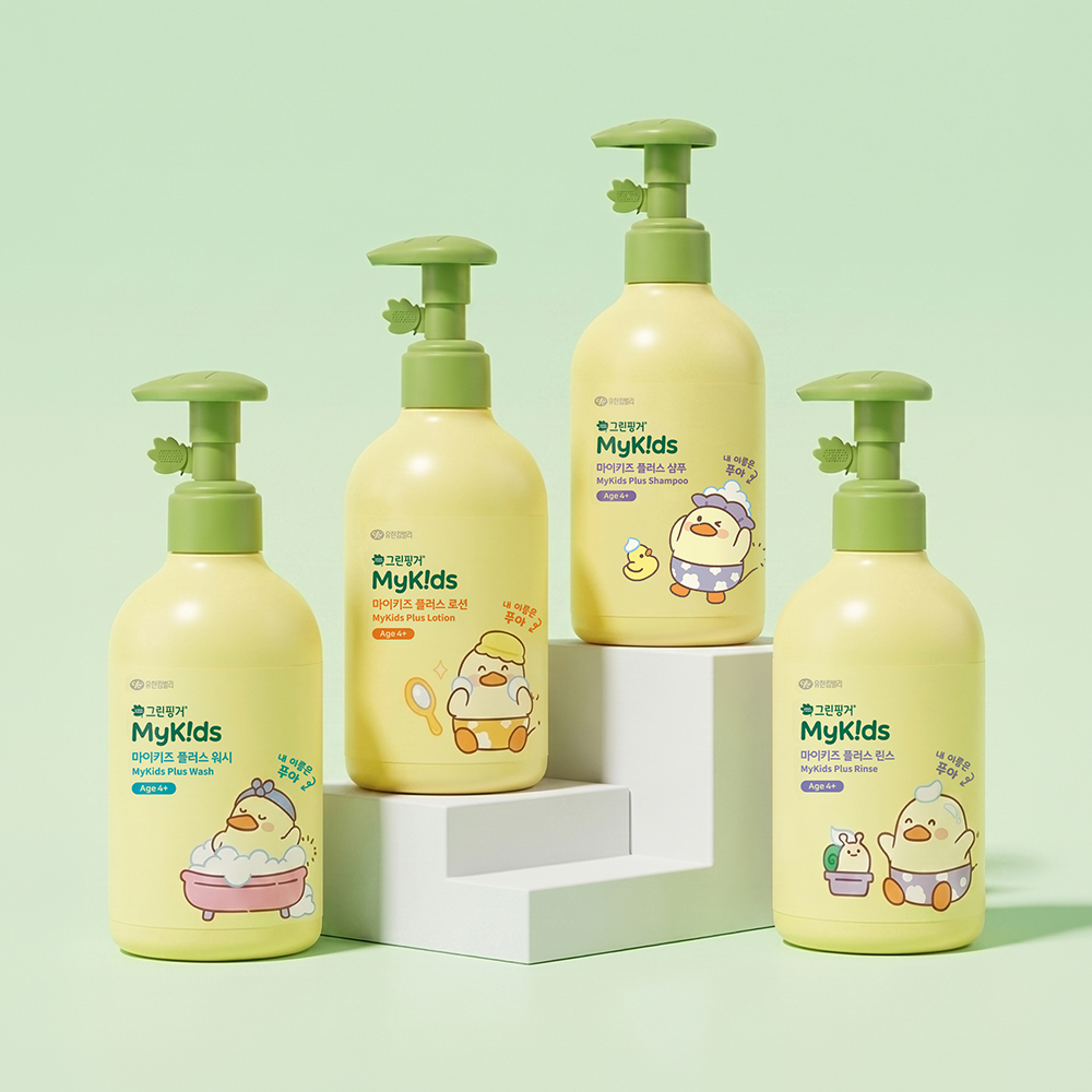 [4종세트] 그린핑거 마이키즈 플러스 푸아 헤어&바디 500ml 4종 풀세트 / 키즈샴푸, 키즈워시, 유아샴푸, 유아워시, 어린이, 대용량 - 상세 이미지 3