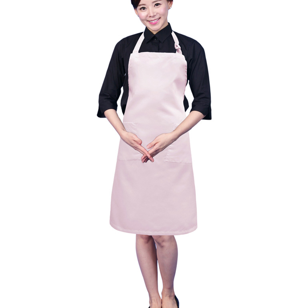 핑크색상급식활동방수앞치마 간편착용주방생활 목끈스타일조리용생활방수앞치마 - 상세 이미지 2