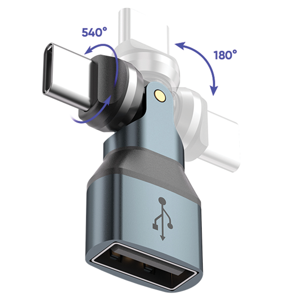 540도 회전 USB A to C타입 꺾임 변환 OTG 젠더 - 상세 이미지 2
