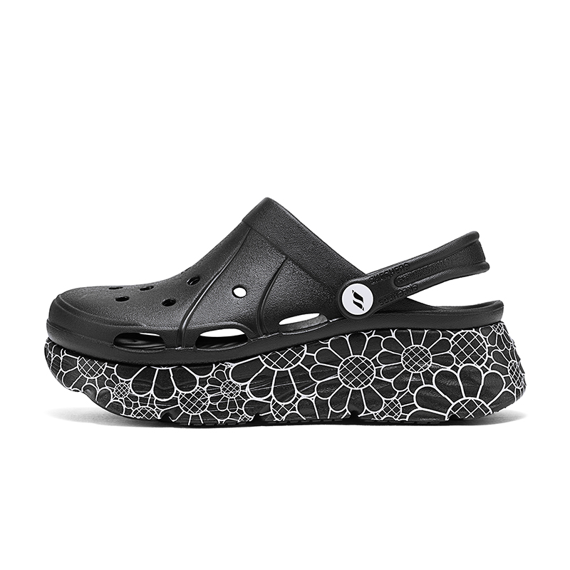 스케쳐스 MAX CUSHIONING FOAMIES 블랙 여성 샌