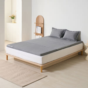 바른폼 접이식 3단 매트리스 바닥 침대 원룸 손님용 탄탄한 블랑 그레이 ... 솔직 후기 | 실제 배치 사진 포함 - 상품 이미지 3