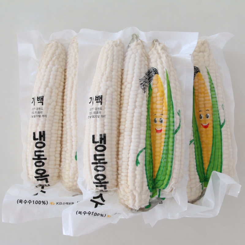 자연가득 가장 맛있을때 삶아 얼린 강원도 냉동 찰옥수수 - 상품 이미지