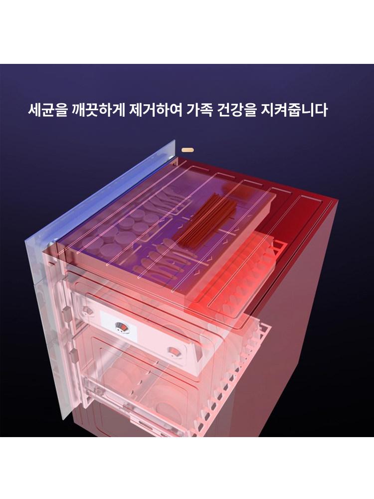 식기살균건조기 고온소독 주방식기관리 캐비닛형 음식물보관 자동세척 - 상세 이미지 5