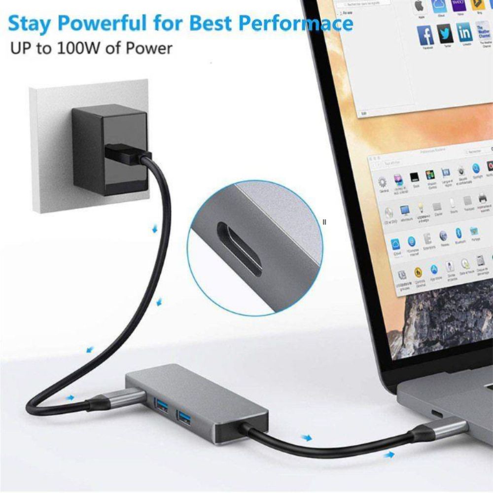 오포 패드 미니 케이스 태블릿 USB 어댑터 HDMI 변환기 C타입 도킹 스테이션 - 상세 이미지 4