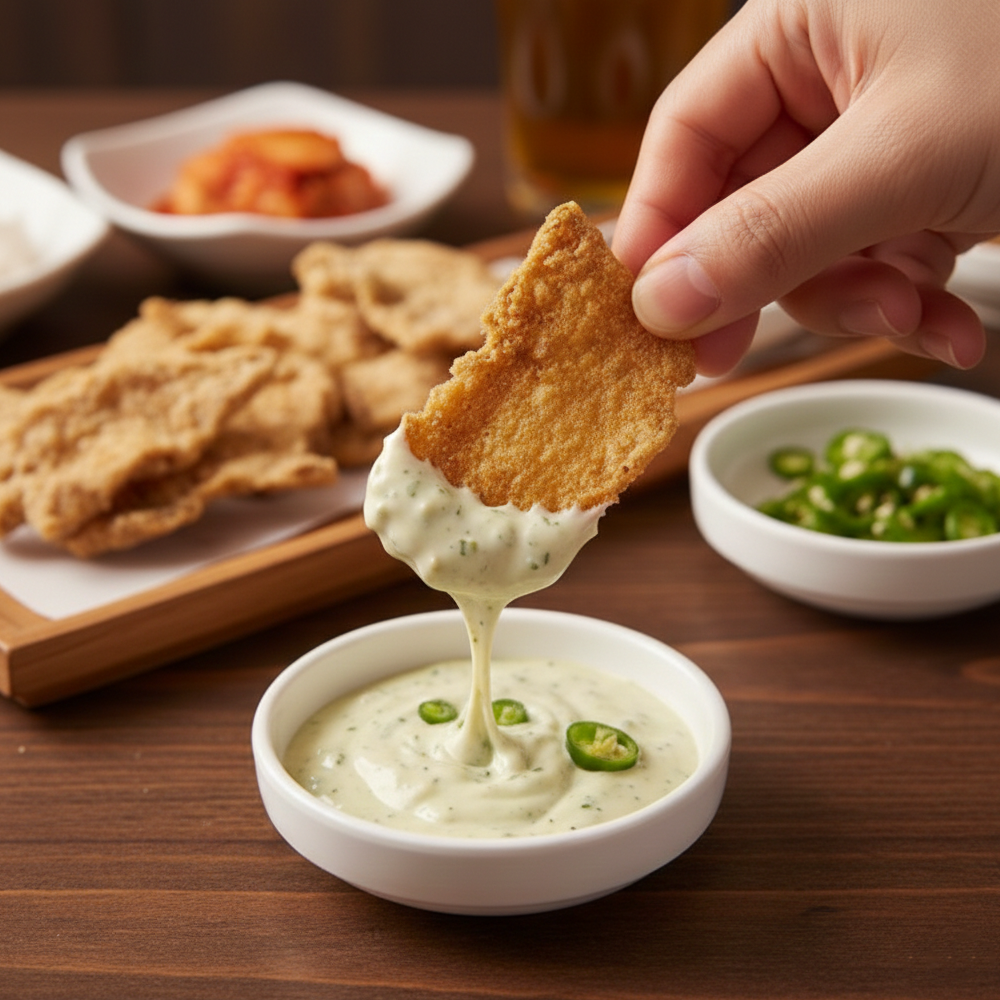 킹바삭 황태부각 맥주안주 주전부리 황태껍질 200g 디핑소스제공 - 상품 이미지
