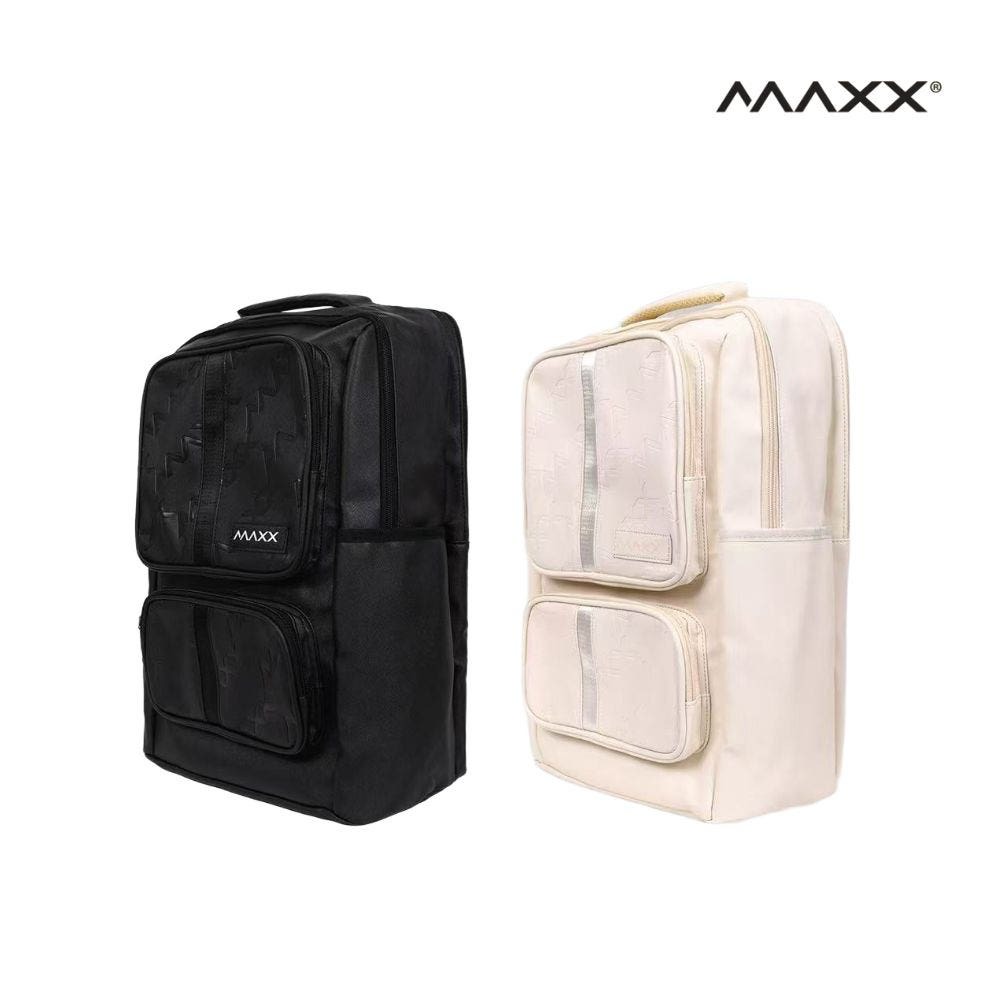 맥스 MAXX 배드민턴 가방 백팩 스포츠 운동 피클볼 탁구 MXBGBP012 베이지 블랙 - 상품 이미지