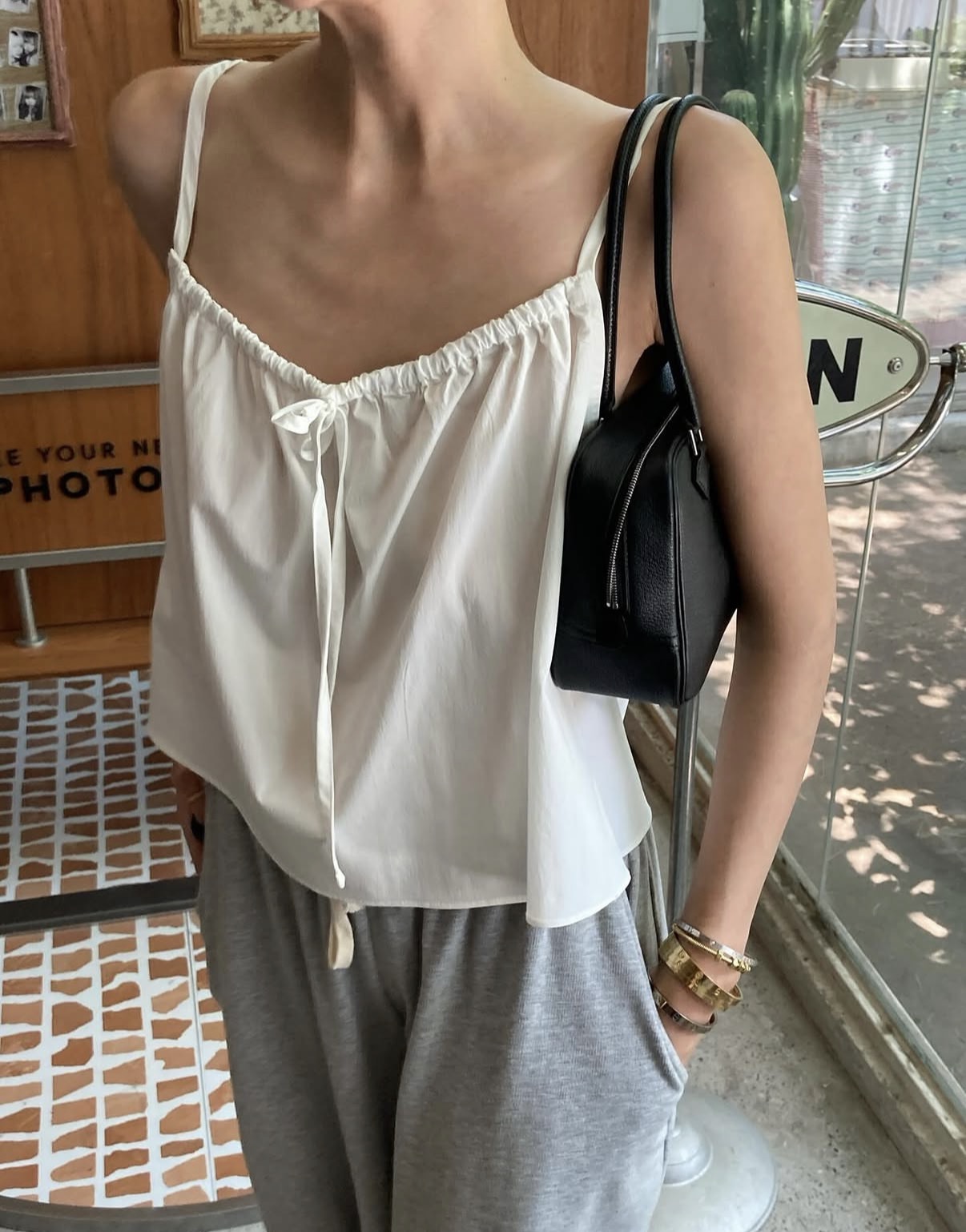아웃핏 난지 슬립 나시 블라우스 휴양지 휴가룩 이미지 7