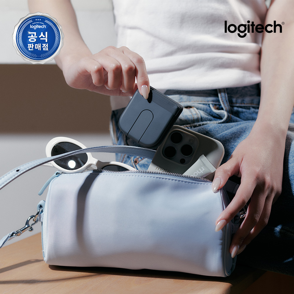 로지텍코리아 Mobi Fold 무선 블루투스 마우스 접이식 폴더블 무소음 그래파이트 이미지 2