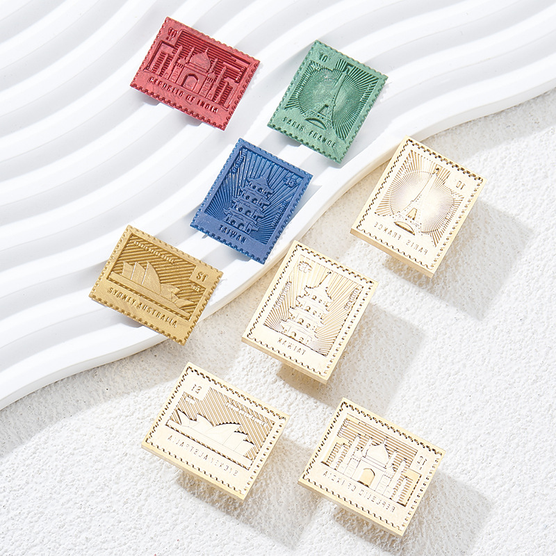 실링왁스 인장 스탬프 우표 테마 인도, 2.5cm x 3cm - 상세 이미지 5