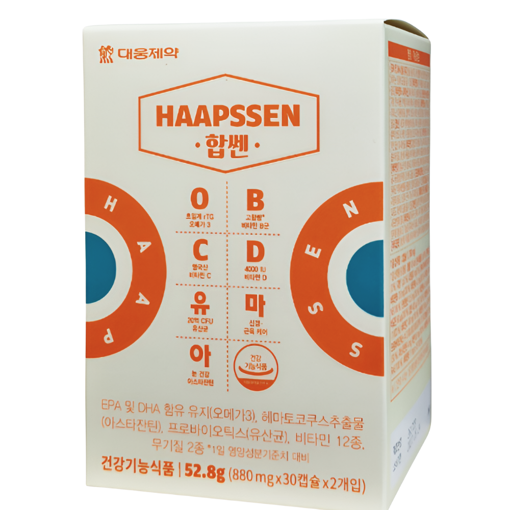 대웅제약 합쎈 7in1 올인원 종합 멀티 영양제 / 오메가3 비타민B C D 유산균 마그네슘 아스타잔틴 - 상세 이미지 3