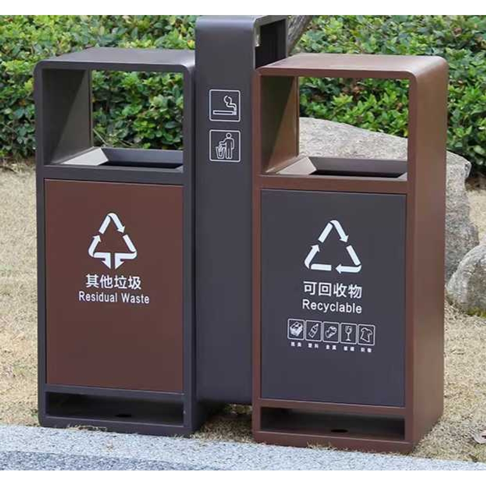 야외 쓰레기통 산책로 등산로 휴게소 놀이터 휴지통 - 상품 이미지