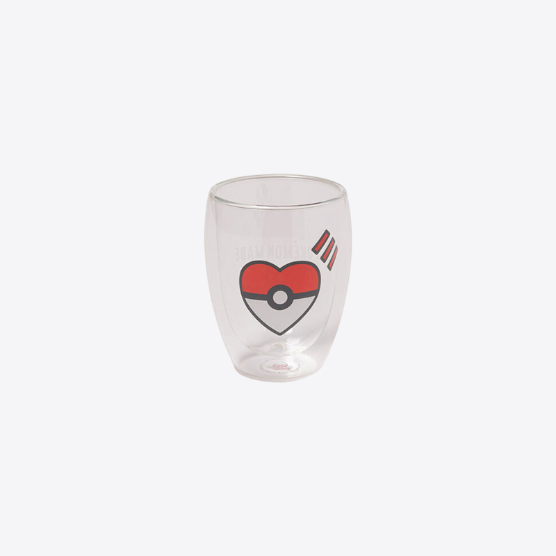 휴먼메이드 x 포켓몬 메이드 더블 월 글래스 컵 350ml 클리어 XX31GD046 - 상품 이미지