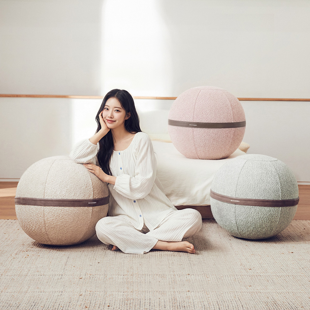 엑사이더 EY300 밸런스볼 체어 코어 허리 운동 의자 임산부 바운서 자세 균형 교정 홈트 - 상품 이미지
