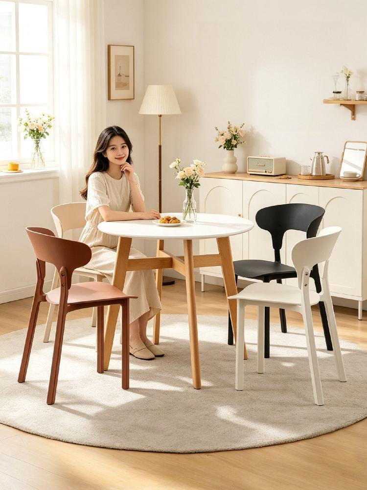 식탁의자 우드 체어 의자 인테리어 다이닝 디자인 식탁 카페 그린 - 상세 이미지 4