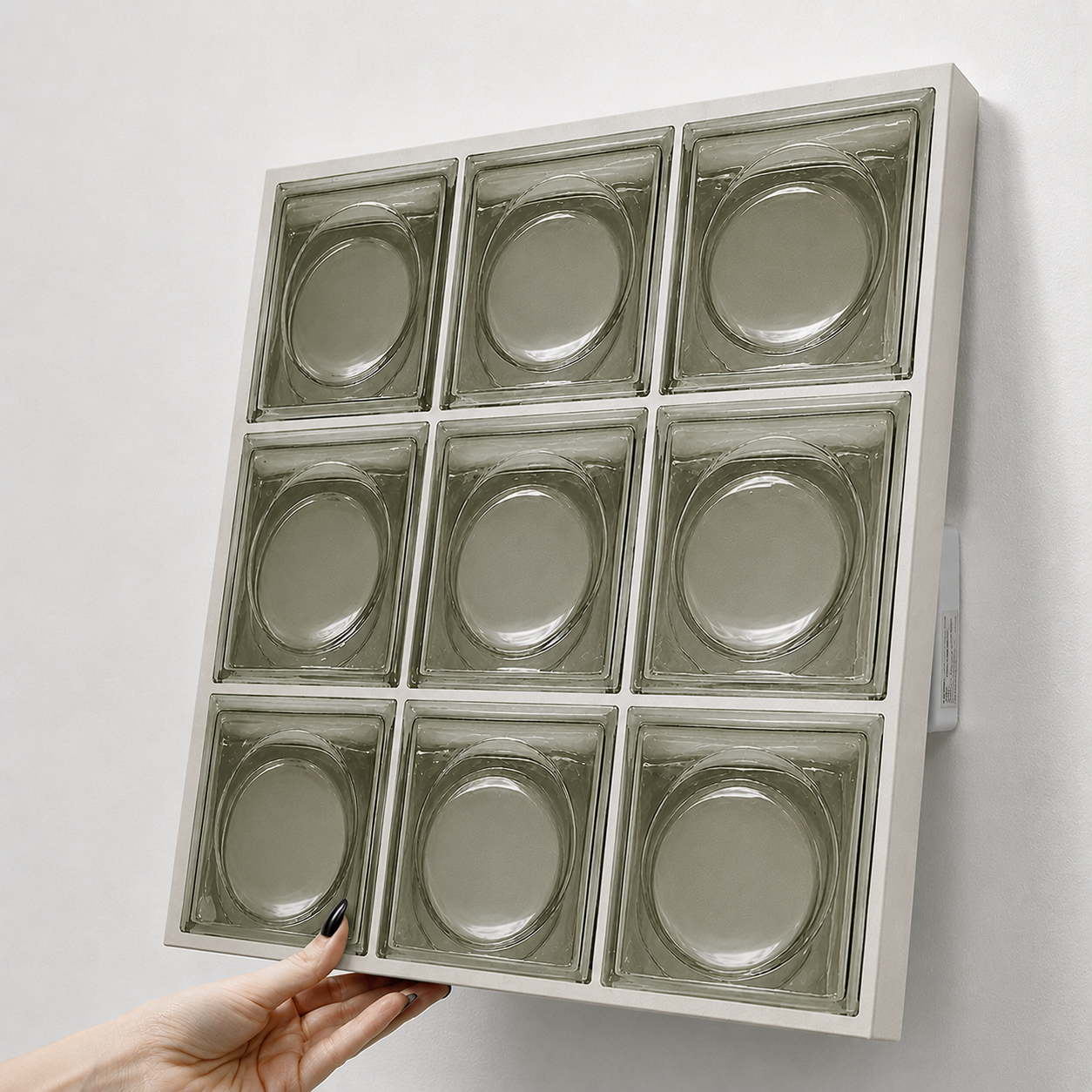 유리블럭 액자 두꺼비집가리개 캔버스 A 배전함 분전함 30x30cm - 상세 이미지 2