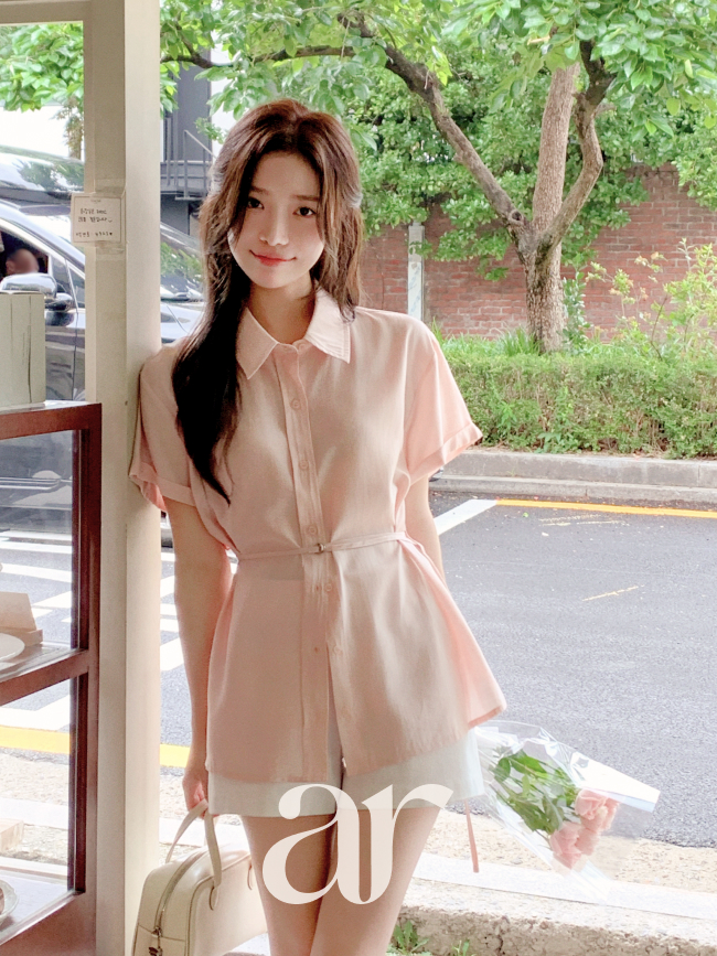 [자체제작] (MADE) 텐셀 디링 벨트 셔츠 블라우스 bs8591 - 상세 이미지 3