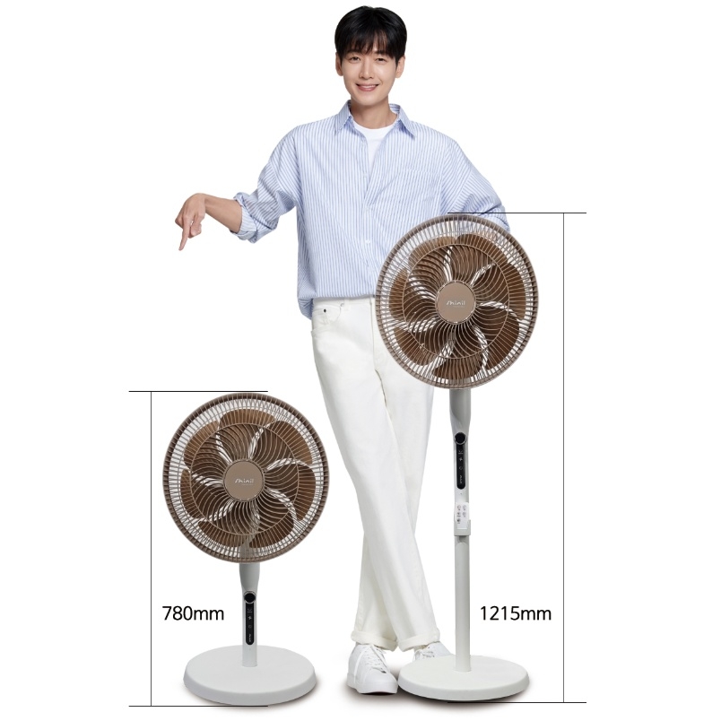 키큰선풍기 35cm AI 풍량조절 가정용 사무실 키높이 스탠드선풍기 이미지 7