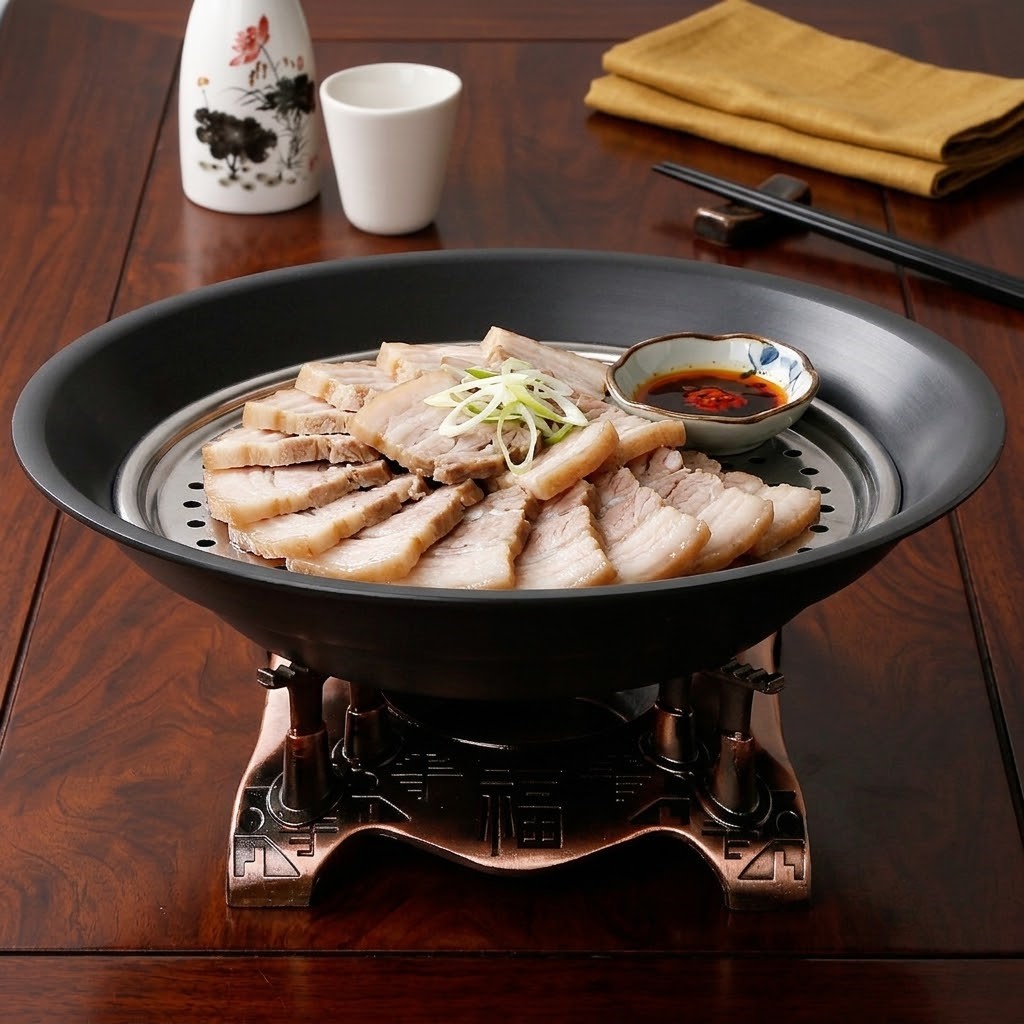 경질 수육 냄비 찜기 소 보쌈 찜냄비 찜채반 이미지 7