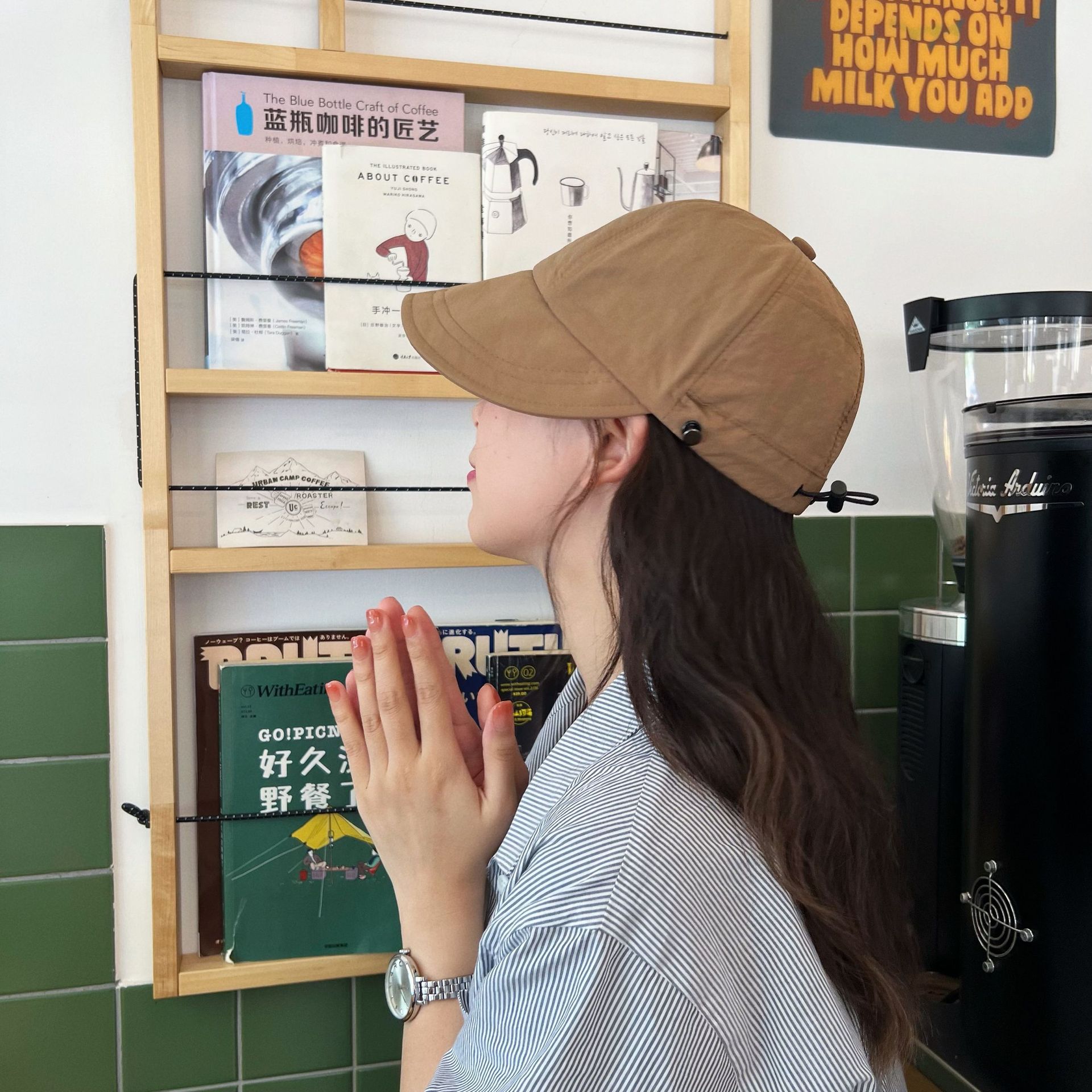 여성 여름 벙거지 데일리 모자 보닛햇 L 포인트 버킷햇 이미지 6
